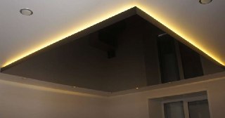 Натяжной потолок с подсветкой Петергоф, цена от 2108 руб.